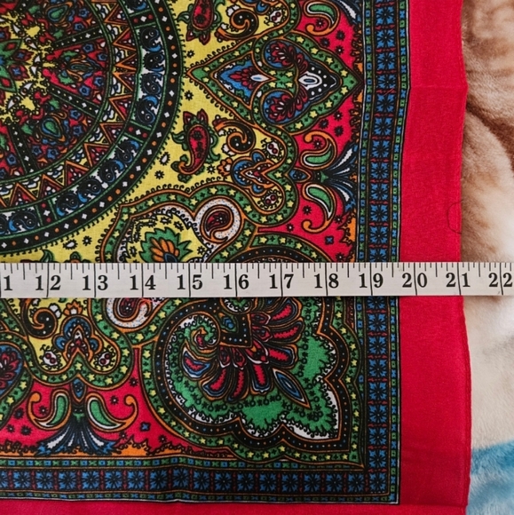 100% Cotton royal court Paisley Bandanas double sided printing for Men for Women - Picture 3 of 3